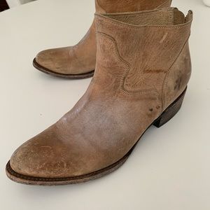 Freebird by Steven Phlow Leather Block Heel Boots